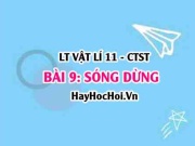 Sóng dừng? Điều kiện để có sóng dừng? Vị trí nút sóng, bụng sóng? Vật lí 11 bài 9 CTST